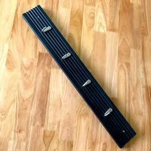 Hand Crafted- Black and silver hookboard